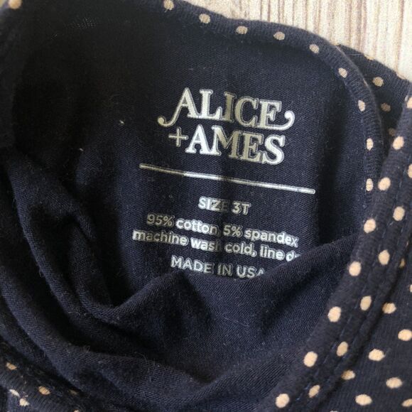 Alice + Ames Long Sleeve Dot Jumpsuit - Picture 4 of 4